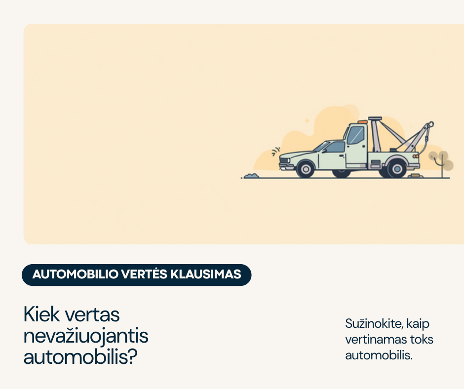 Kiek vertas nevažiuojantis automobilis